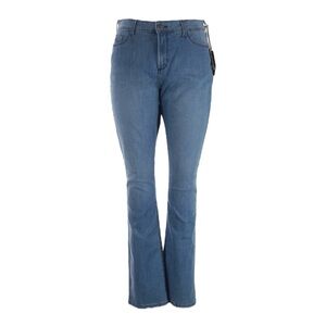NYDJ Straight Leg Jeans Size 16 Blue High Rise Stretch Denim NWT Made in USA